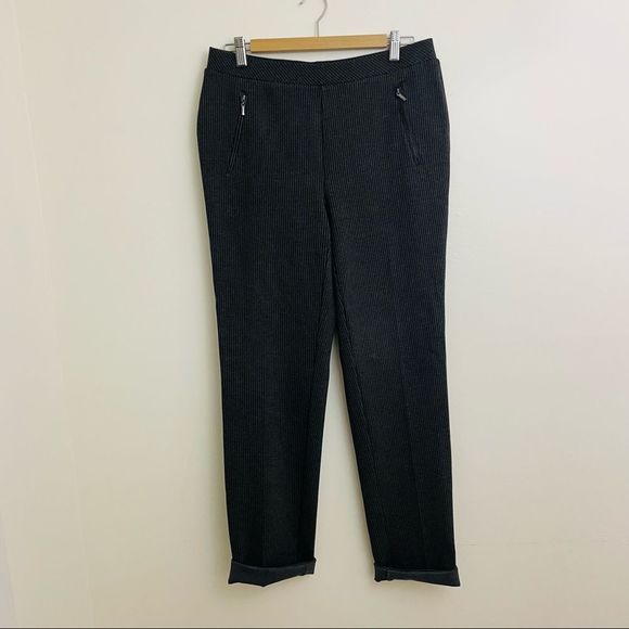 Simons | Contemporaine Tweed Stretchy Work Trouser in Grey - Picture 2 of 12